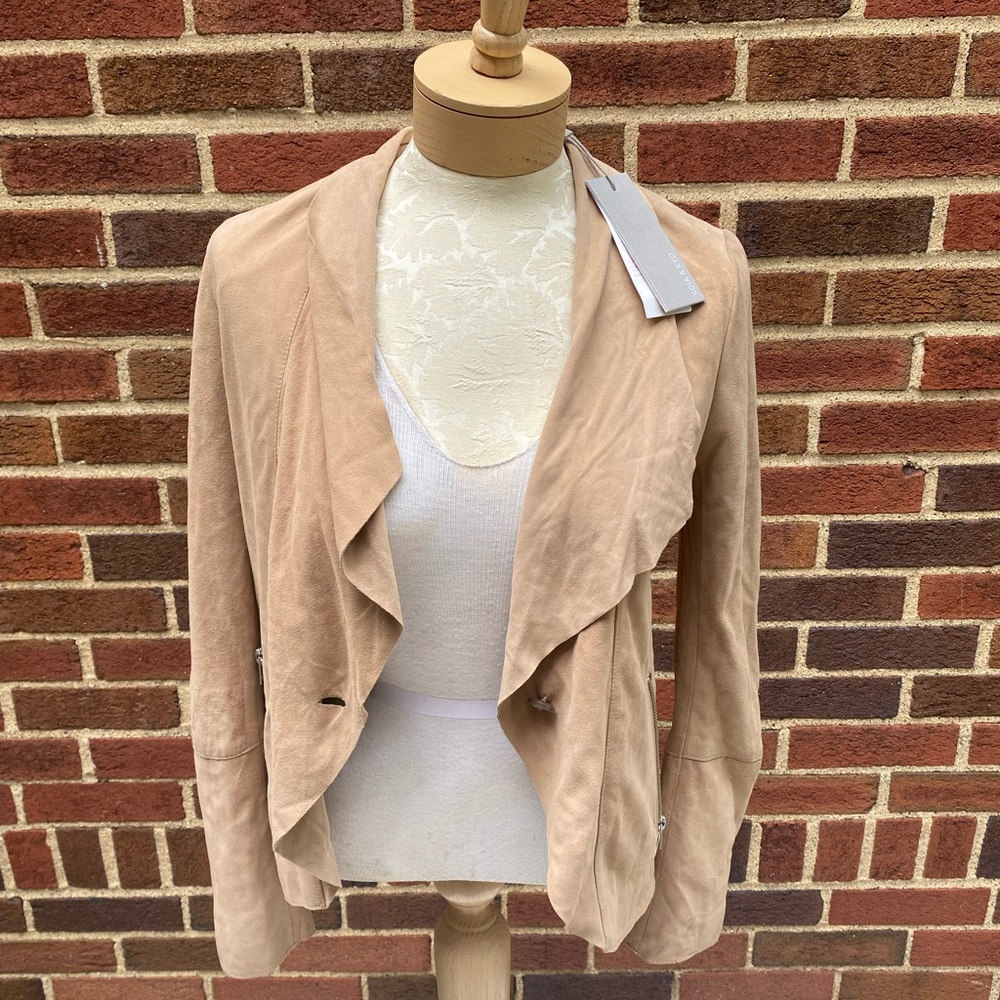 Soia and Kyo lightweight suede jacket /blazer‎ tan neutral